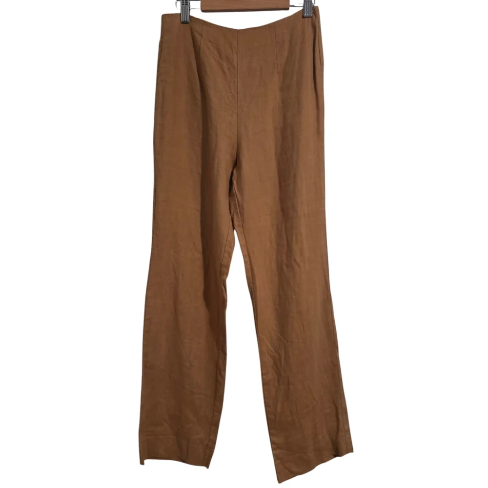 Reformation Linen Trouser Tan size‎ 0